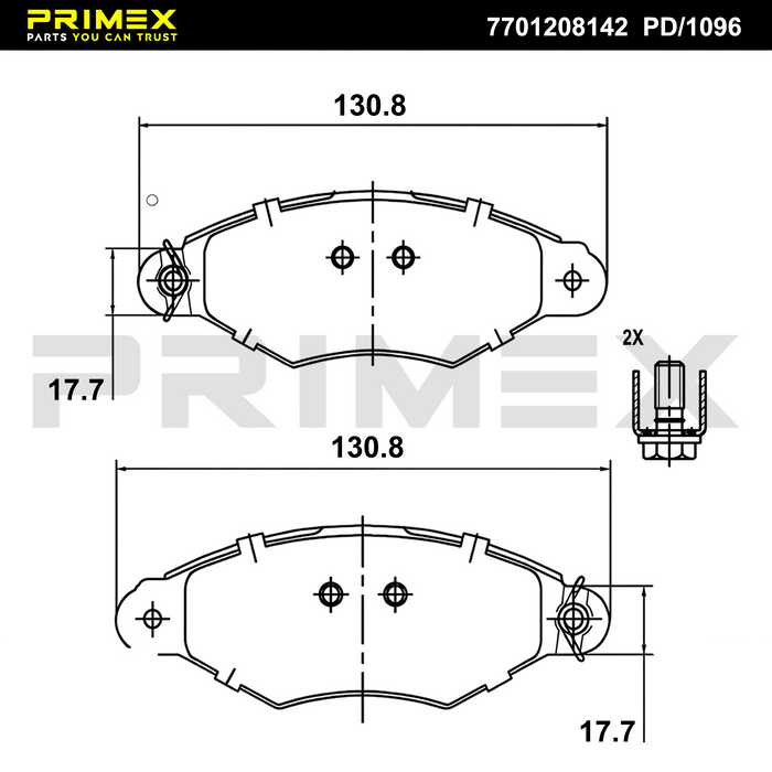 Pastillas de Freno XSara 206 306 Kangoo